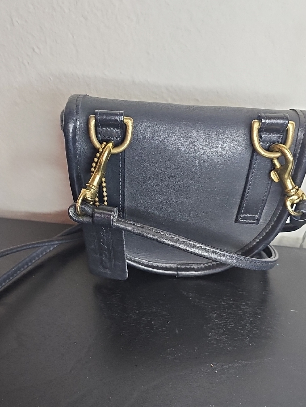Coach Vintage Black Mini Belt Bag# 9826 - Picture 2 of 4